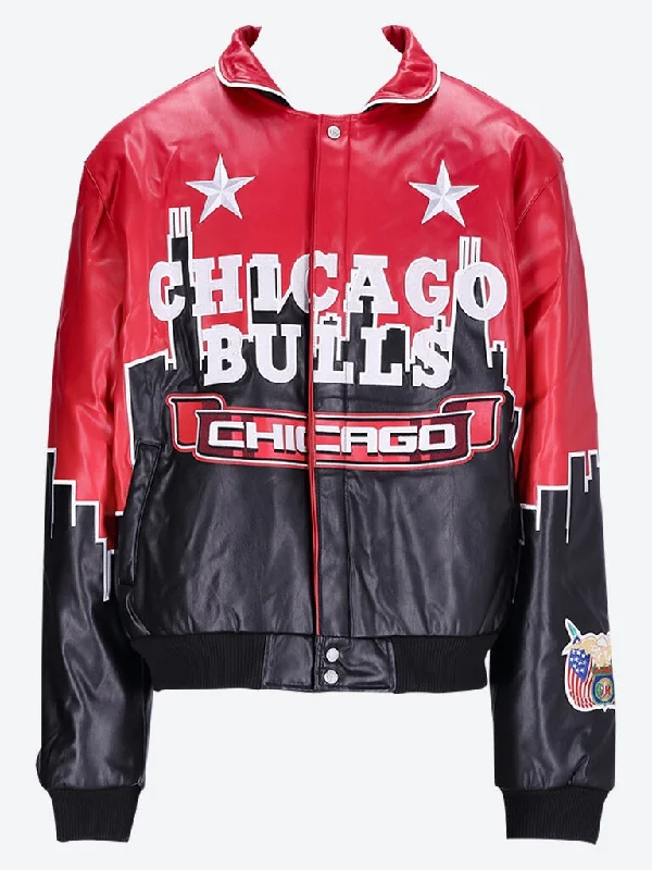 Men's comfortable field jacket-Skyline chicago bulls jacket