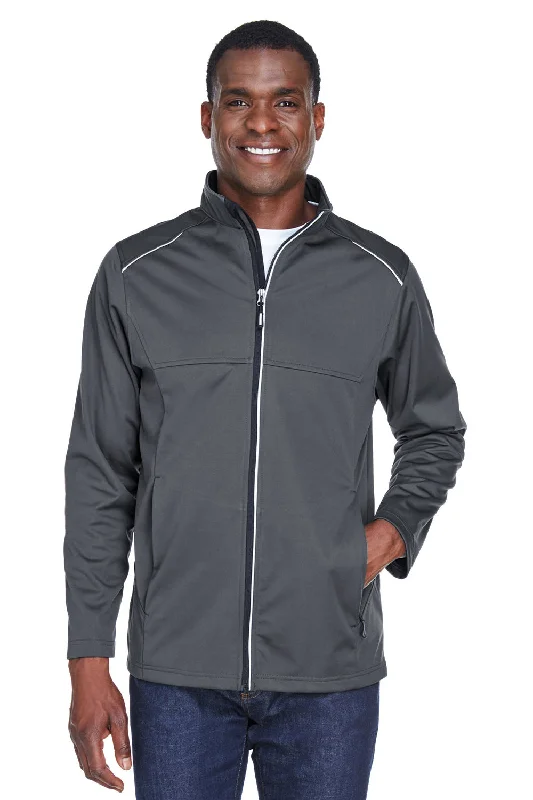 Men's lightweight puffer jacket-Core 365 Mens Techno Lite Water Resistant Full Zip Jacket - Carbon Grey