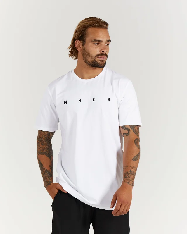 Men's seamless t-shirt-SYDNEY TEE - WHITE