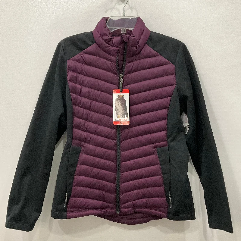 Men's pre-washed fleece-Jacket Puffer & Quilted By 32 Degrees In Purple, Size: M