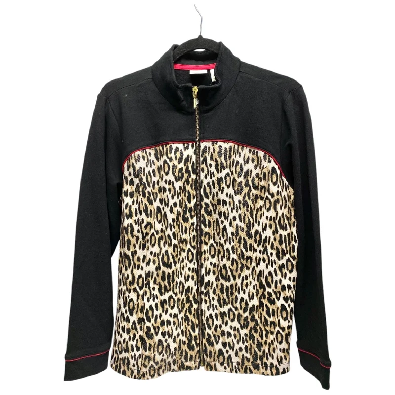 Men's tech-fabric puffer jacket-Jacket Other By Chicos In Animal Print, Size: L