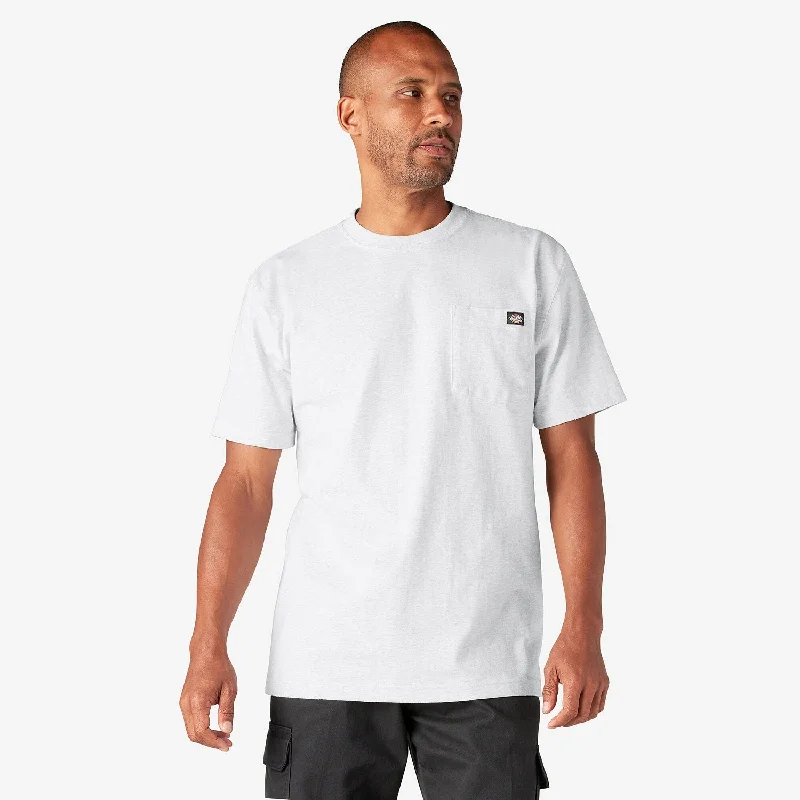 Men's relaxed fit t-shirt-Dickies Men's Heavyweight Short Sleeve Pocket T-Shirt_Ash Gray