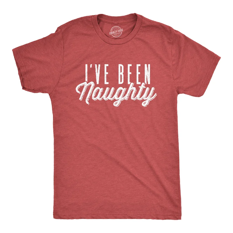 Men's hand-painted t-shirt-I've Been Naughty Men's T Shirt