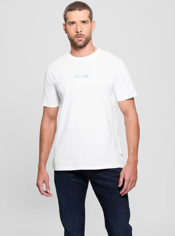 Men's silky-soft t-shirt-White Painted Logo T-Shirt