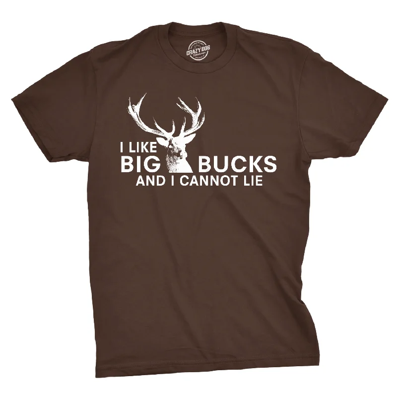 Men's distressed t-shirt-I Like Big Bucks Men's T Shirt