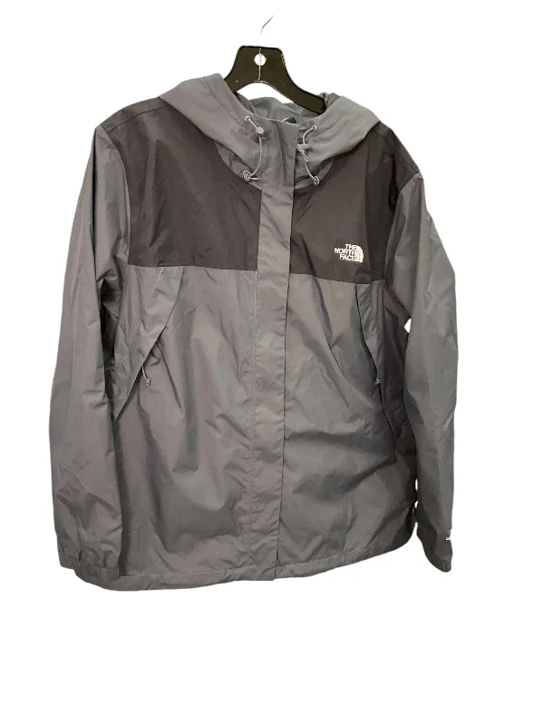 Men's tech-fabric raincoat-Jacket Windbreaker By North Face In Grey, Size: Xxl