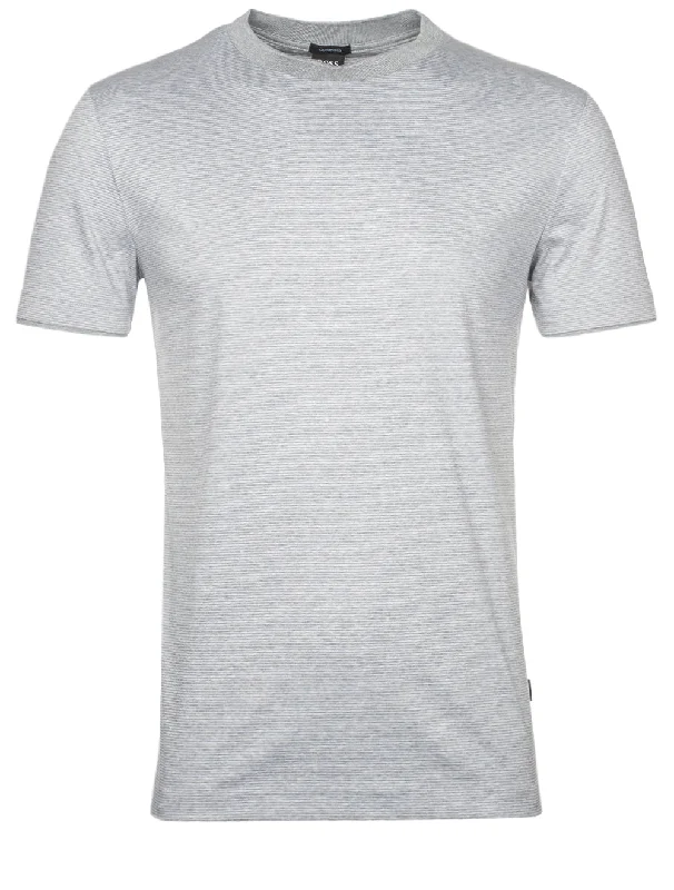 Men's graphic print t-shirt-Boss Tessler T-shirt Grey