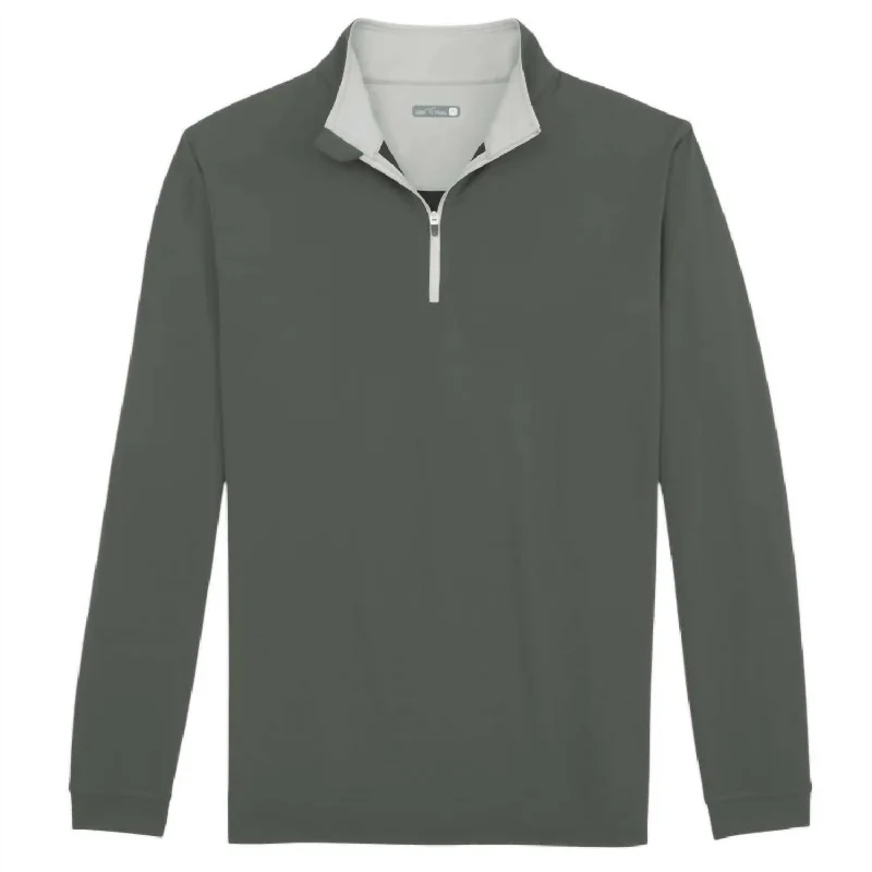 Men's versatile fleece-Men's Venture Performance Quarter-Zip Jacket In Dark Charcoal