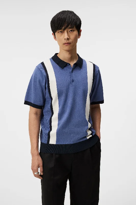 Men's travel knitwear-Reymond Stripe Polo