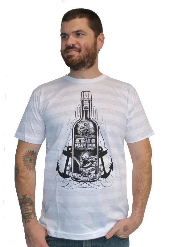 Men's unique design t-shirt-Lucky Rum M-214