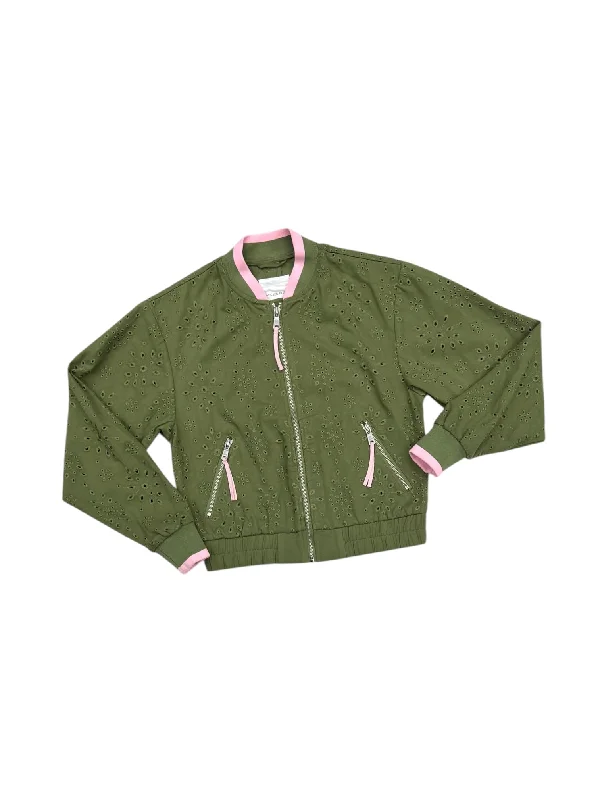 Men's lightweight puffer jacket-Jacket Other By Avec Les Filles In Green & Pink, Size: Xxs