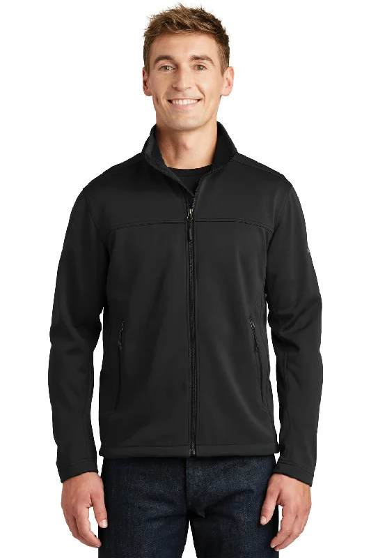 Men's relaxed fit varsity jacket-The North Face Mens Ridgeline Wind & Water Resistant Full Zip Jacket - Black - Closeout