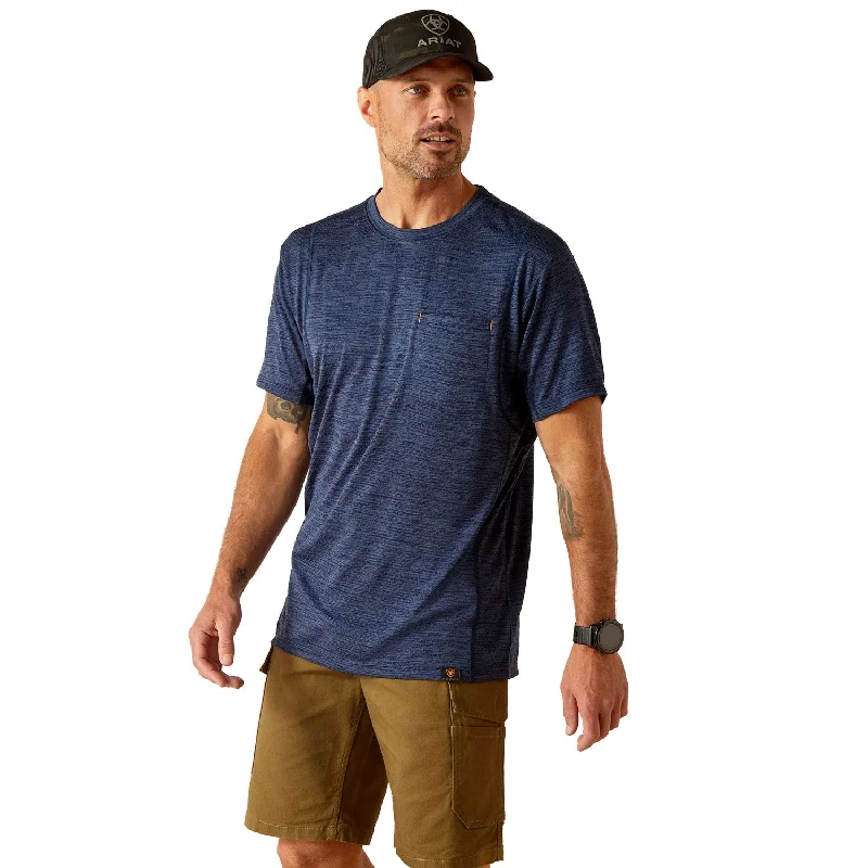 Men's moisture-control t-shirt-Ariat Men's Rebar Evolution Athletic Fit Short Sleeve T-Shirt