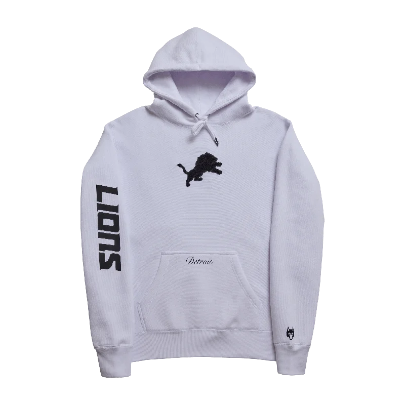 Men's comfortable hoodie-Detroit Lions Fireside Hoodie