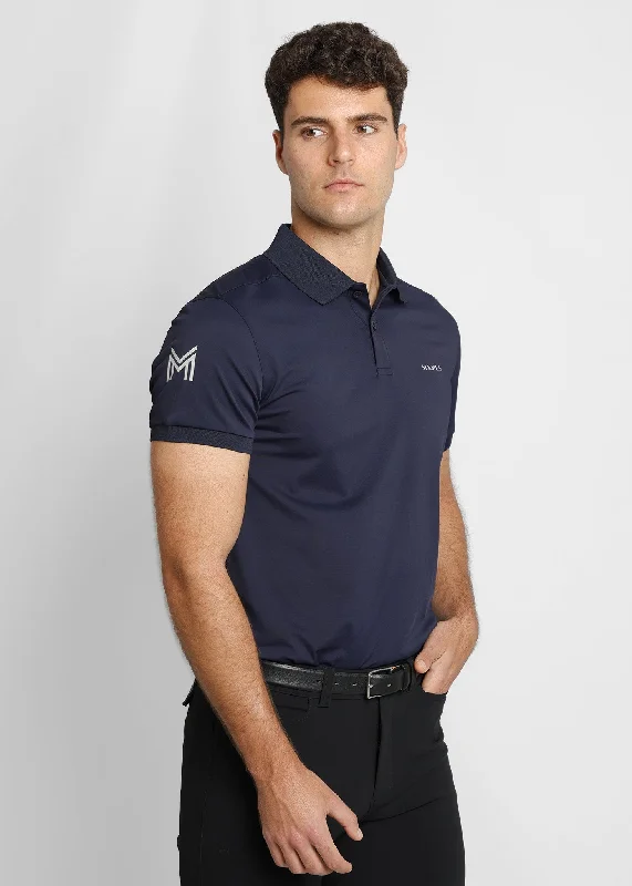 Men's high-performance dress polo shirt-Blaze Polo Shirt (Navy)