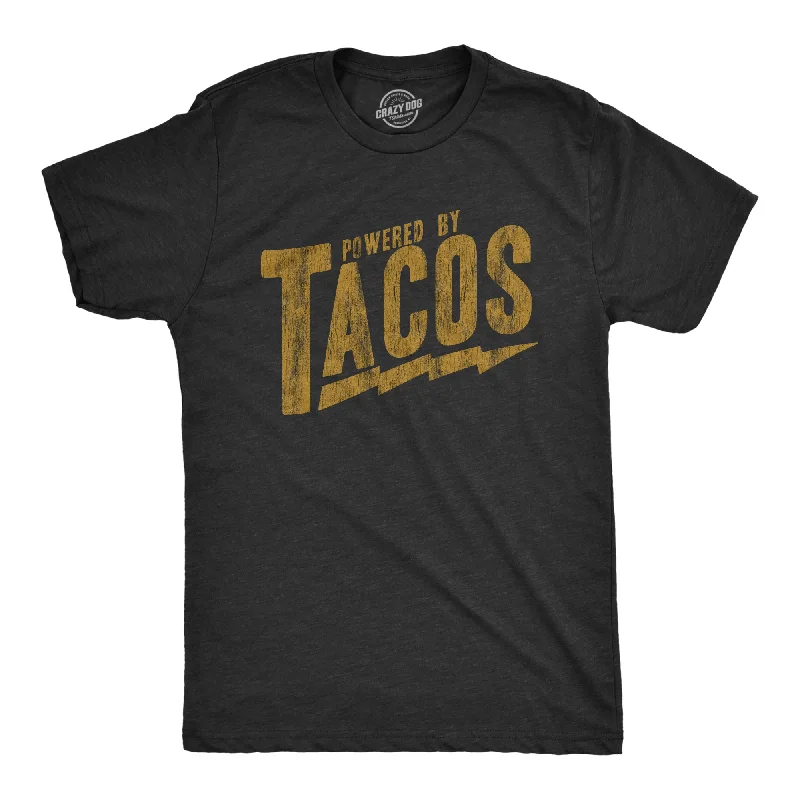 Men's thermoregulating t-shirt-Powered By Tacos Men's T Shirt