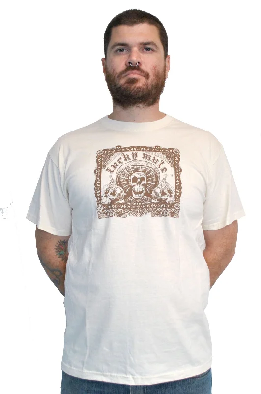 Men's lightweight travel t-shirt-Lucky Sombrero M-209