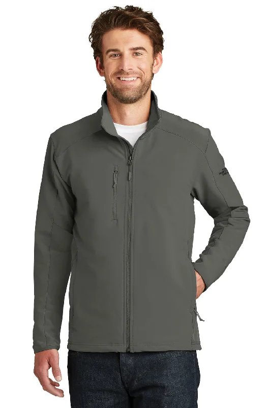 Men's ultra-lightweight trench coat-The North Face Mens Tech Wind & Water Resistant Full Zip Jacket - Asphalt Grey - Closeout