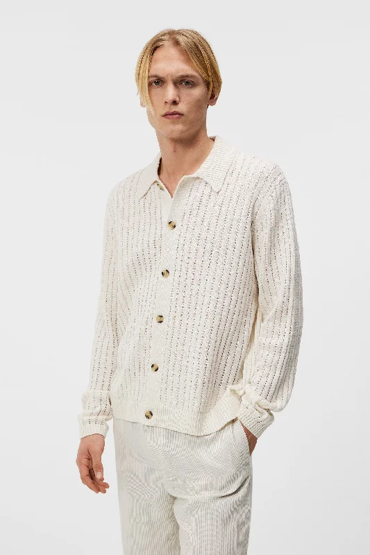 Men's easy-care knitwear-Edmondo Collar Cardigan