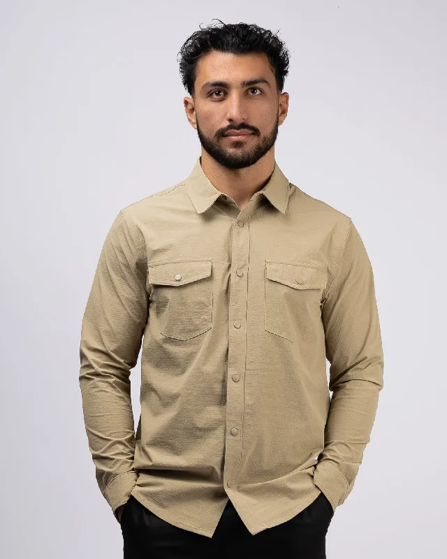 Men's weather-resistant travel wear shirt-Bucky L/S Shirt