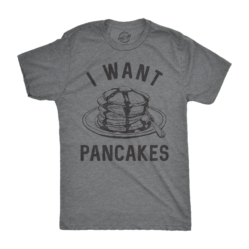 Men's thermoregulating t-shirt-I Want Pancakes Men's T Shirt