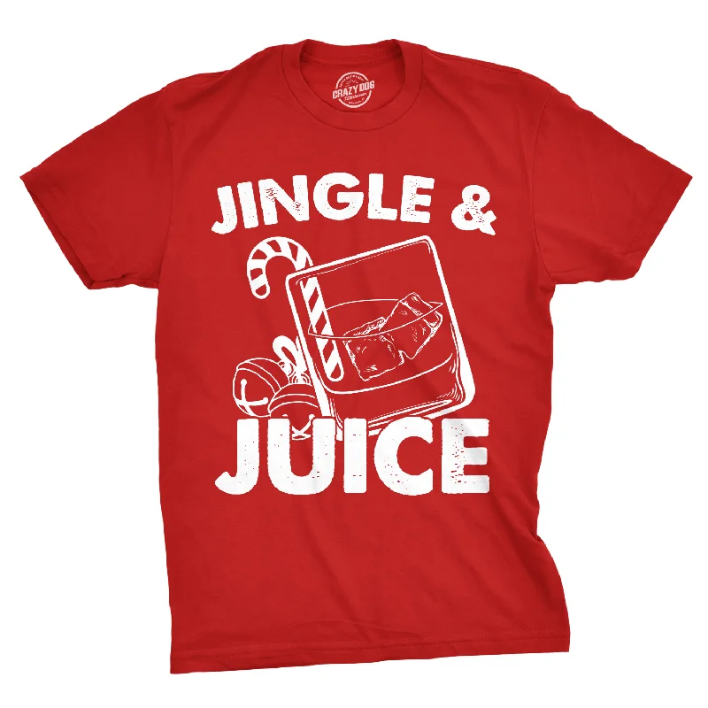 Men's graphic print t-shirt-Jingle And Juice Men's T Shirt