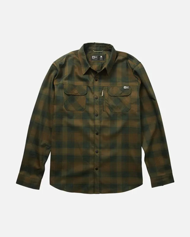 Men's comfortable travel wear shirt-Fathom L/S Tech Flannel