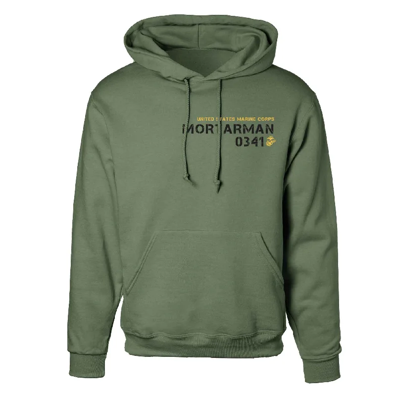 Men's high-performance hoodie-Choose Your Marine MOS Left Chest Hoodie