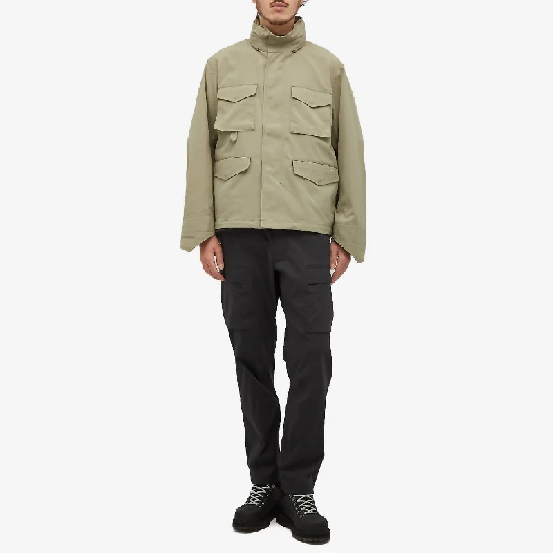 Men's tech-inspired windbreaker-Takibi Ripstop Field Jacket In Khaki