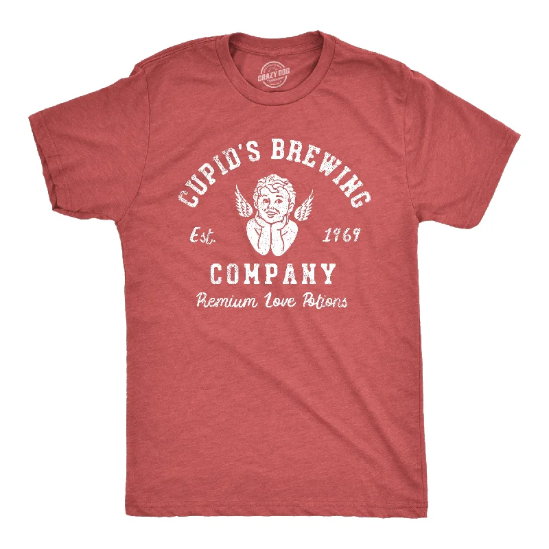 Men's vintage wash t-shirt-Cupids Brewing Company Men's T Shirt