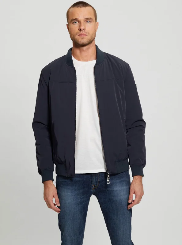 Men's organic bomber-Reversible Quilted Flight Jacket