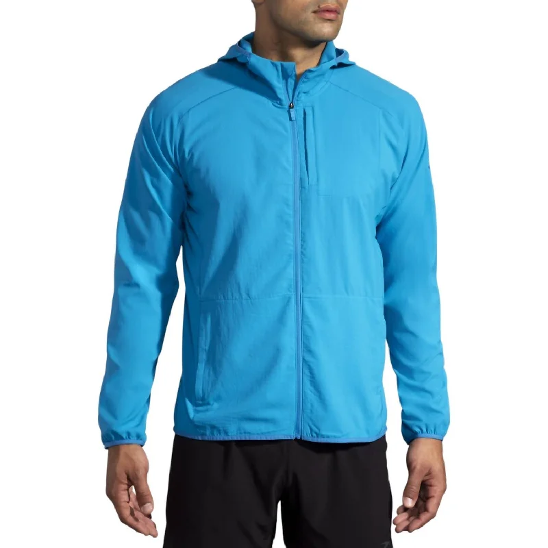 Men's summer windbreaker-Men's Canopy Jacket In Electric Blue