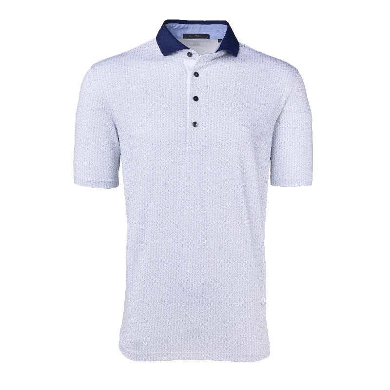 Men's summer dress polo shirt-Herringbow Polo