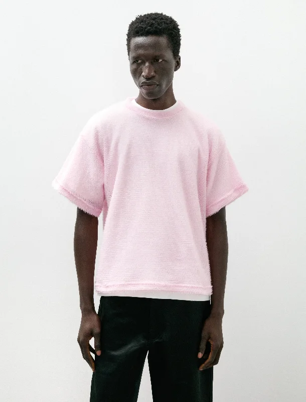 Men's retro-inspired t-shirt-Shag Tee Party Pink