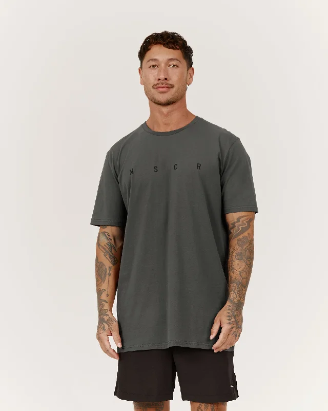 Men's eco-friendly bamboo t-shirt-SYDNEY TEE - CHAR