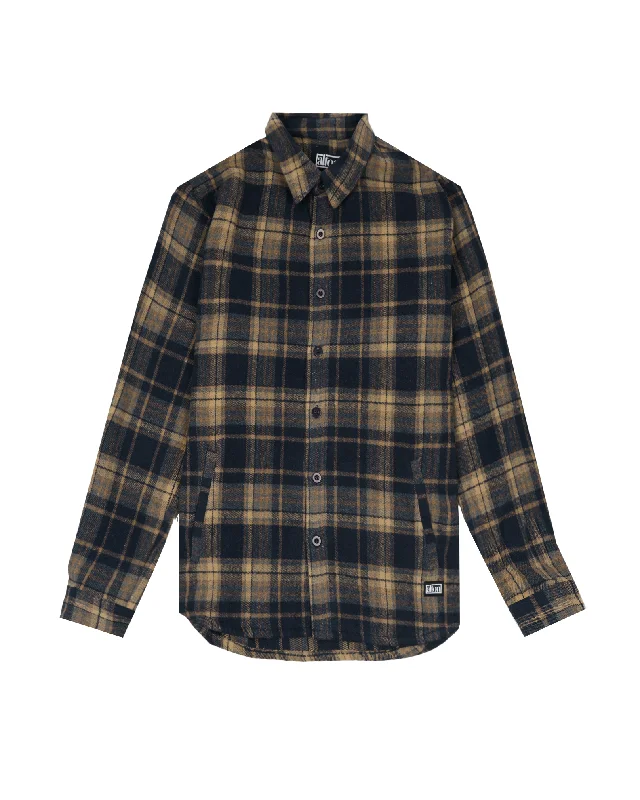 Men's gym-ready office wear shirt-Richfield Flannel Jacket