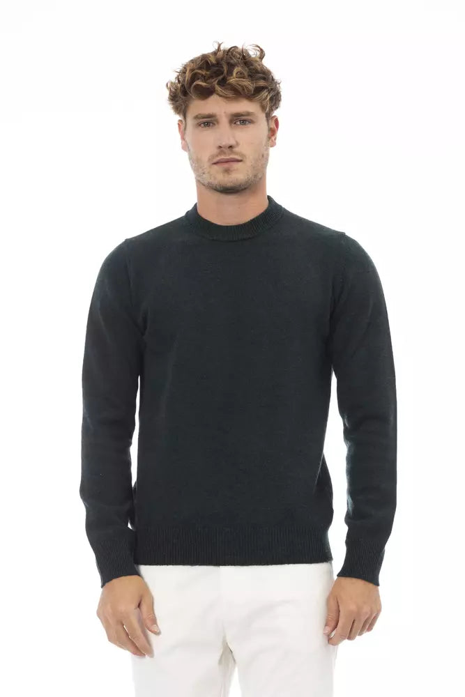 Men's fleece sweater-Alpha Studio Wool Men Men's Sweater