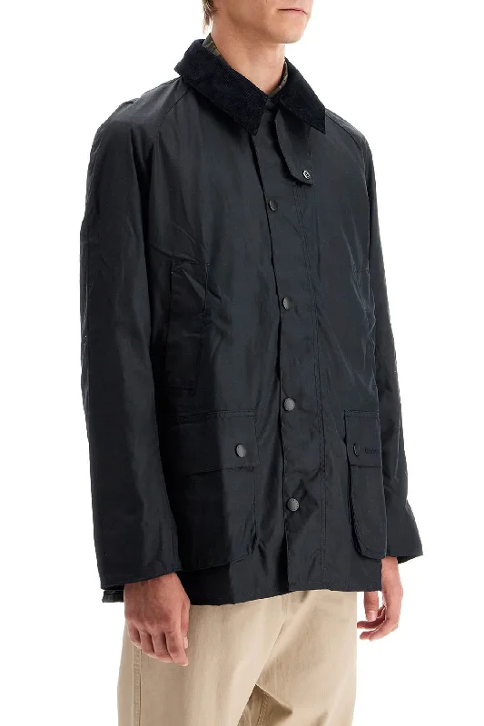 Men's organic trench coat-Barbour Ashby Waxed Jacket