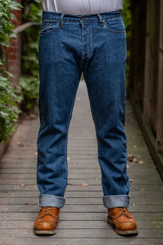 Men's sporty casual pants-3sixteen CT-101xs  Classic Tapered ⁠-⁠ Stonewashed Indigo Selvedge