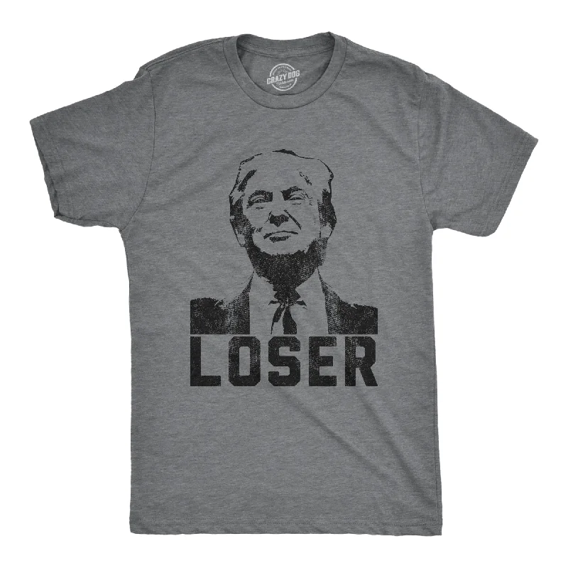 Men's longline t-shirt-Trump Loser Men's T Shirt