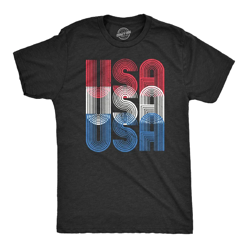 Men's fashion-forward t-shirt-USA USA USA Men's T Shirt