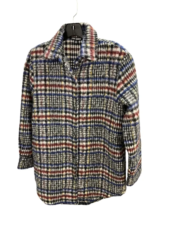 Men's adventure-ready fleece jacket-Jacket Shirt By Steve Madden In Plaid, Size: Xs