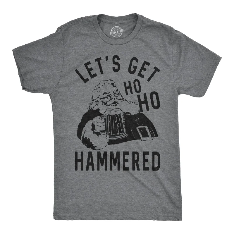 Men's silky-soft t-shirt-Ho Ho Hammered Men's T Shirt