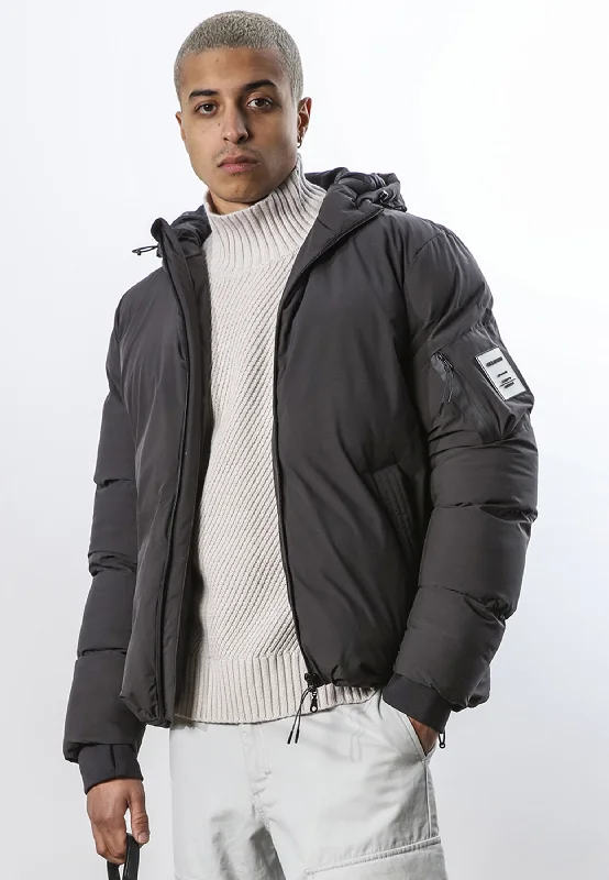 Men's quick-dry field jacket-ENDURANCE PUFFER BLACK OYSTER