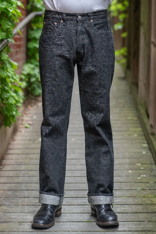 Men's fashion-forward office pants-Sugar Cane Lot No. SC42460 1947 Straight Leg - 14.25oz Black Denim