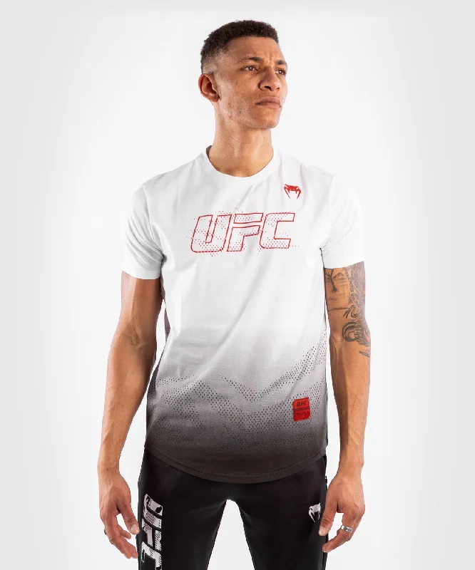 Men's fashion-forward t-shirt-UFC Venum Authentic Fight Week 2 Men's Short Sleeve T-shirt - White