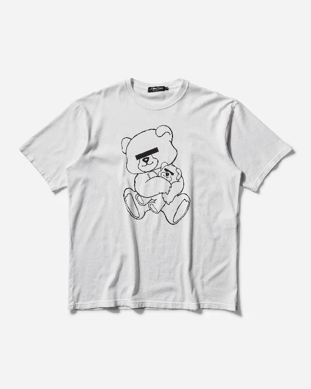 Men's relaxed fit t-shirt-Men's Teddy Bear Signature T-Shirt White