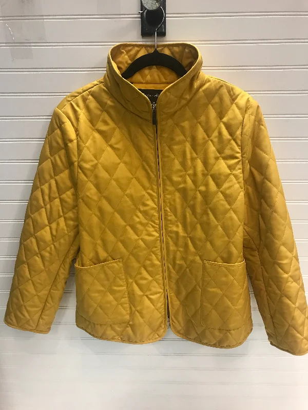 Men's tech-inspired windbreaker-Jacket Puffer & Quilted By Cmb In Yellow, Size: M