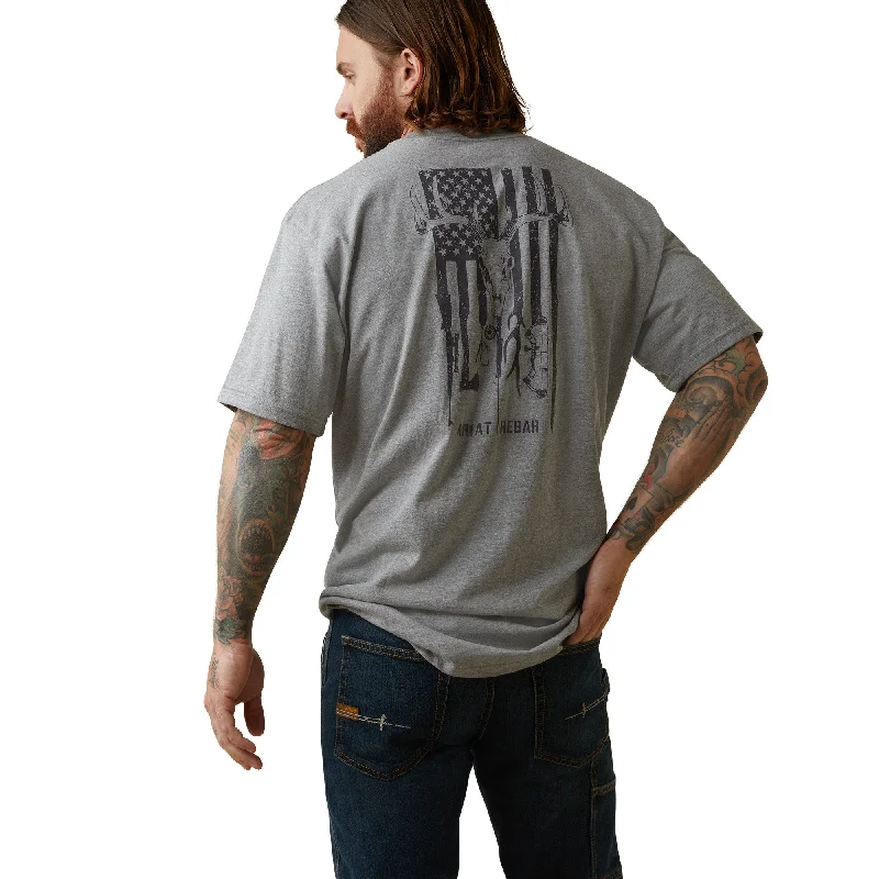 Men's organic cotton t-shirt-Ariat Men's Rebar CottonStrong Outdoors Short Sleeve T-Shirt