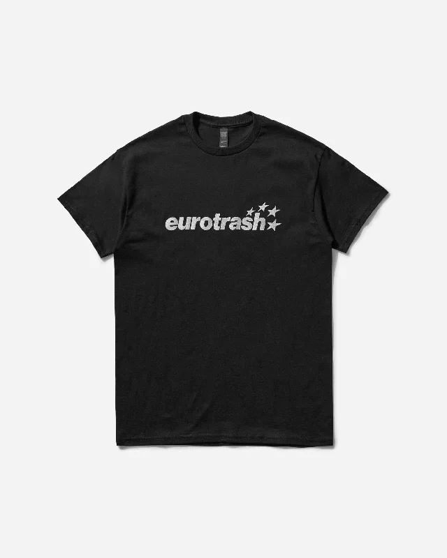 Men's breathable workout t-shirt-Men's Corbin Shaw EUROTRASH T-Shirt Black